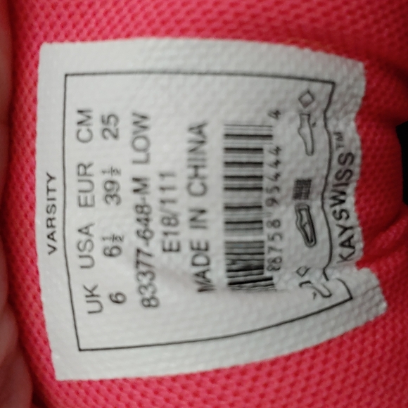 K Swiss Men's Size 6.5 Durawrap Seamfree Non-Marking Athletic Shoe - Picture 9 of 9